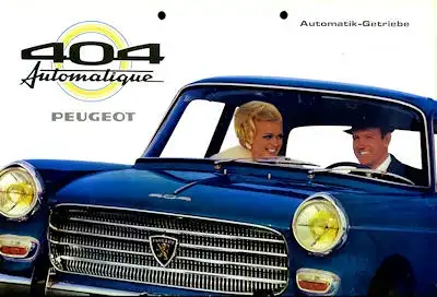 Peugeot 404 Automatique Prospekt 1968