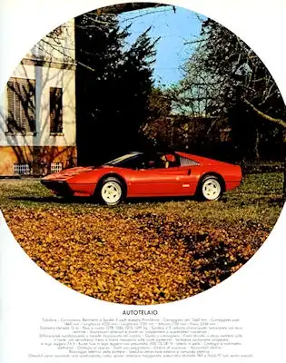 Ferrari 308 GTB GTS Prospekt 1981