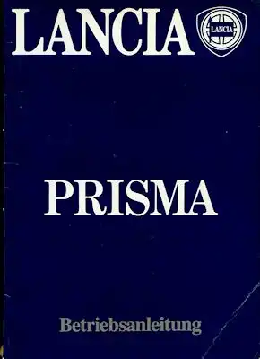 Lancia Prisma Bedienungsanleitung 6.1983