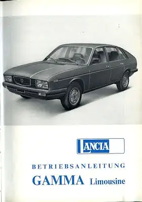 Lancia Gamma Bedienungsanleitung 4.1977