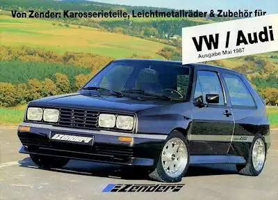 VW / Zender Zubehör Prospekt 5.1987