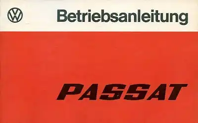 VW Passat Bedienungsanleitung 8.1977