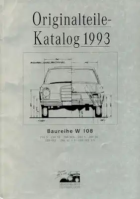 Mercedes-Benz W 108 Originalteile-Katalog 1993