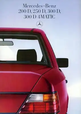 Mercedes-Benz 200D- 300D 4Matic Prospekt 6.1986