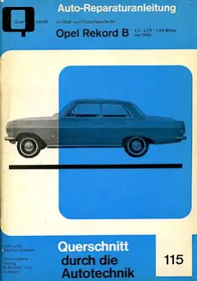 Opel Rekord B Reparaturanleitung 1966