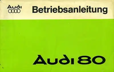 Audi 80 Bedienungsanleitung 1.1977