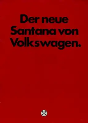 VW Santana Prospekt 9.1981