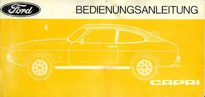 Ford Capri II Bedienungsanleitung 6.1977