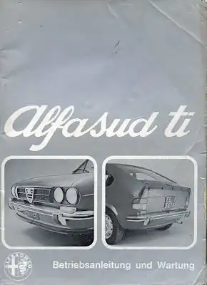 Alfa-Romeo Alfasud ti Bedienungsanleitung 1977