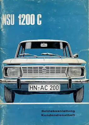 NSU 1200 C Bedienungsanleitung 1970
