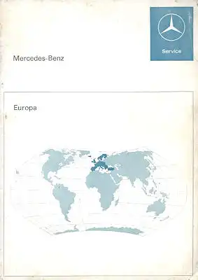 Mercedes-Benz Kundendienst-Stationen Europa 10.1968