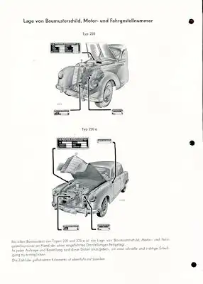 Mercedes-Benz 220 220a Reparaturanleitung 1955