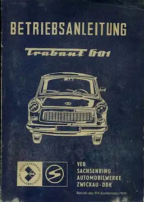 Trabant 601 Bedienungsanleitung 1981