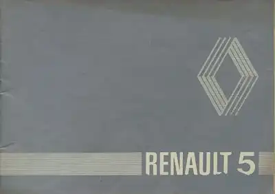 Renault R 5 Bedienungsanleitung ca. 1982
