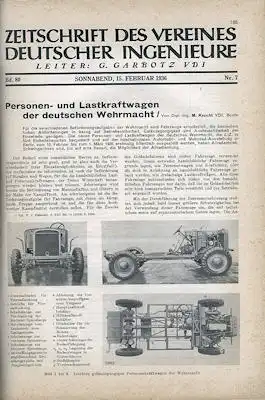 VDI Zeitschrift des Vereines deutscher Ingenieure 1936 Heft 7