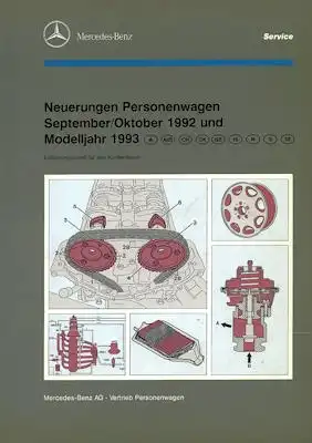 Mercedes-Benz Neuerungen 1992/1993 Reparaturanleitung 1993