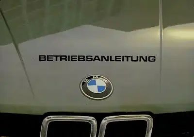 BMW 518 520i 525i 528i Bedienungsanleitung 9.1981