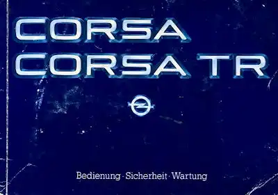 Opel Corsa Bedienungsanleitung 7.1983