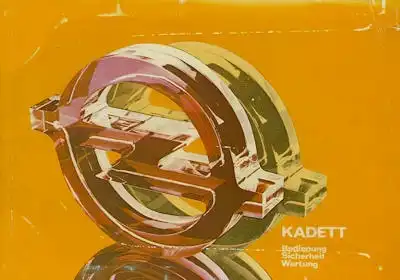 Opel Kadett D Bedienungsanleitung 4.1983