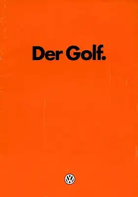 VW Golf 1 Prospekt 8.1980