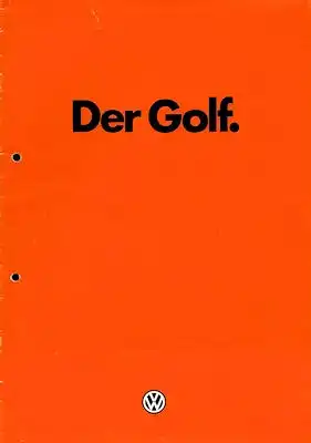 VW Golf 1 Prospekt 1.1980