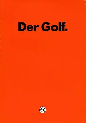 VW Golf 1 Prospekt 8.1982