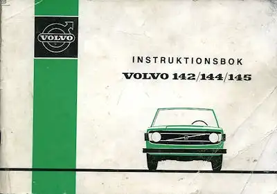 Volvo 142 144 145 Bedienungsanleitung 8.1973 s
