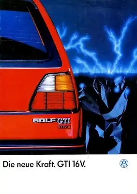 VW Golf 2 GTI Prospekt 1.1986