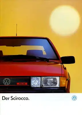 VW Scirocco 2 Prospekt 8.1988
