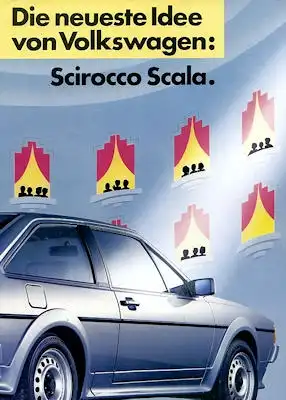 VW Scirocco 2 Scala Prospekt 9.1986