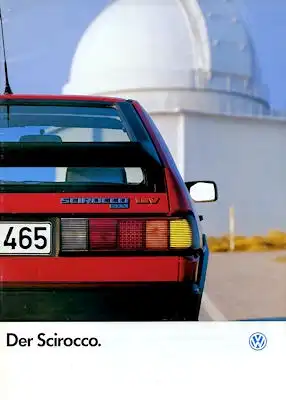 VW Scirocco 2 Prospekt 7.1986