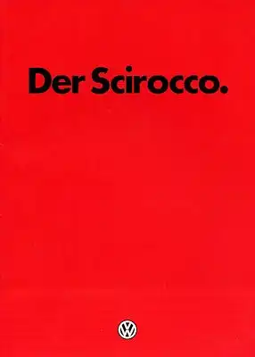 VW Scirocco 2 Prospekt 1.1983