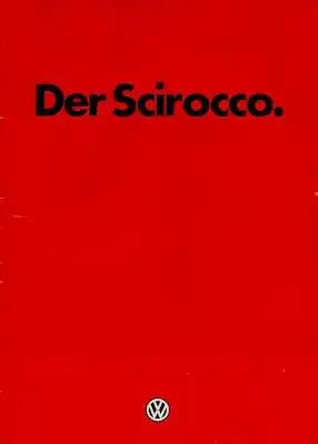 VW Scirocco 2 Prospekt 8.1982