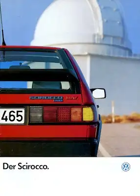 VW Scirocco 2 Prospekt 1.1987