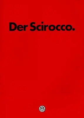 VW Scirocco 2 Prospekt 1.1982