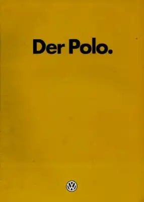 VW Polo 1 Prospekt 7.1980
