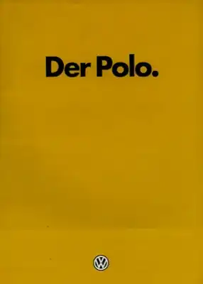 VW Polo 1 Prospekt 8.1979