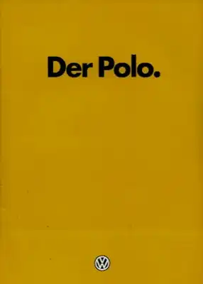 VW Polo 1 Prospekt 1.1981