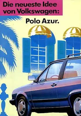 VW Polo 2 Azur Prospekt 2.1989