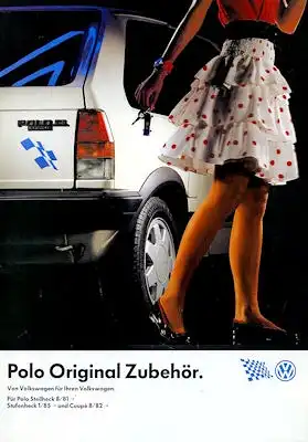 VW Polo 2 Zubehör Prospekt 10.1988