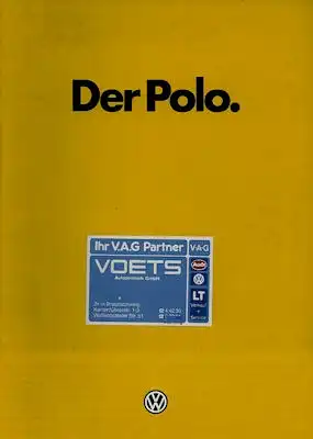 VW Polo 2 Prospekt 8.1983