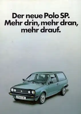 VW Polo 2 SP Prospekt 9.1983