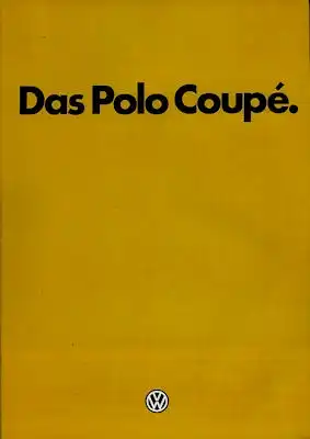 VW Polo 2 Coupé Prospekt 1.1983