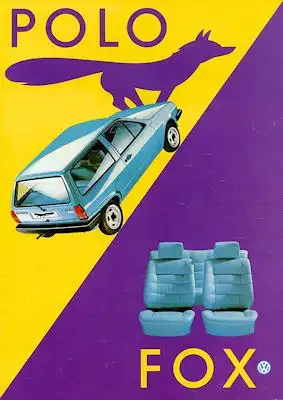 VW Polo 2 Fox Prospekt 9.1984