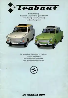 Trabant 601 Prospekt 1986