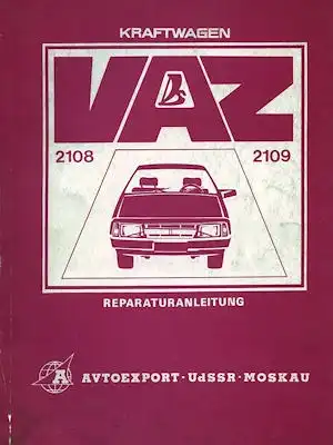 Lada Samara (VAZ 2108 2109) Reparaturanleitung 1980er Jahre