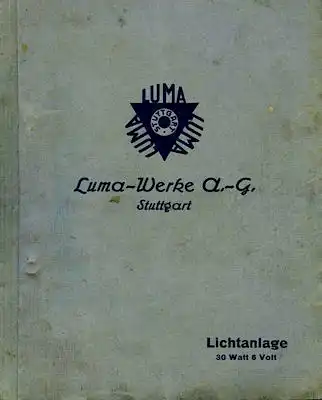 Luma Licht- und Anlasser-Anlagen 8.1924