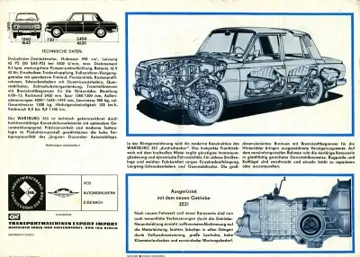 Wartburg 353 Prospekt 1968