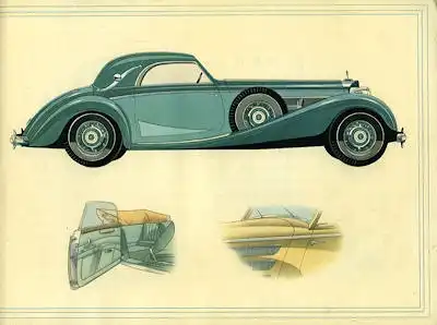 Mercedes-Benz 540 K Prospekt 1938 Reprint