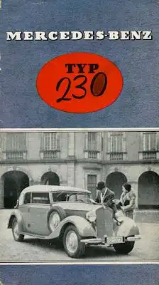 Mercedes-Benz Typ 230 Prospekt 1937